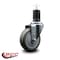 Service Caster 4'' Gray Poly Wheel Swivel 1-5/8'' Expanding Stem Caster SCC-EX20S414-PPUB-158 - alternate 3